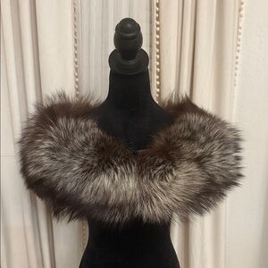 Saga fox fur 3 way wrap